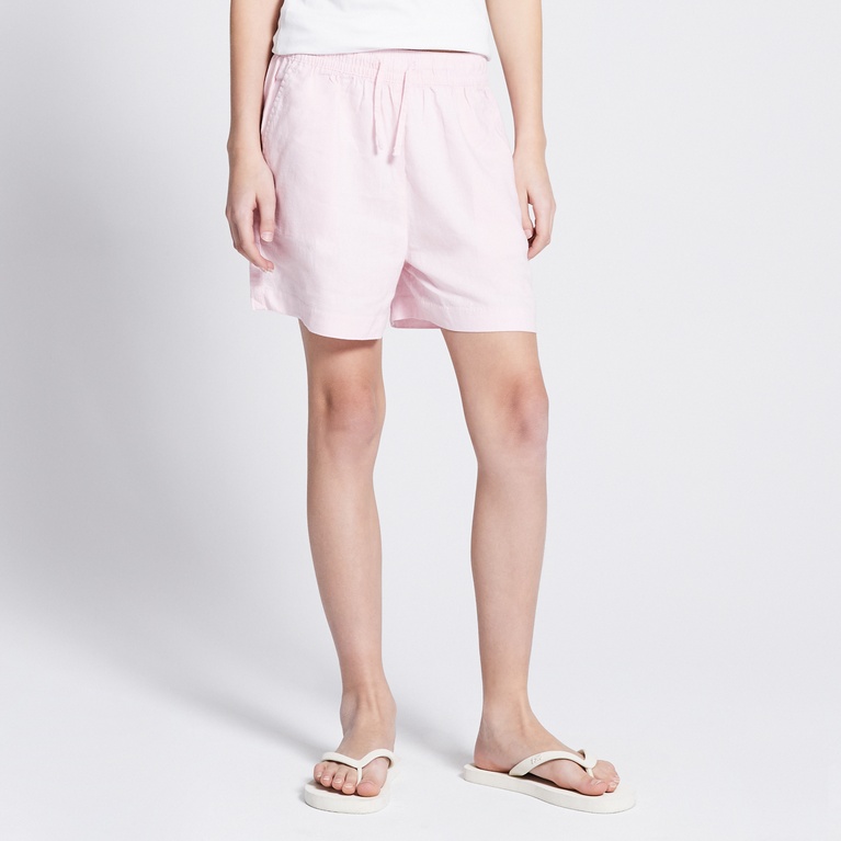 Linen blend shorts "Mella" Soft Pink